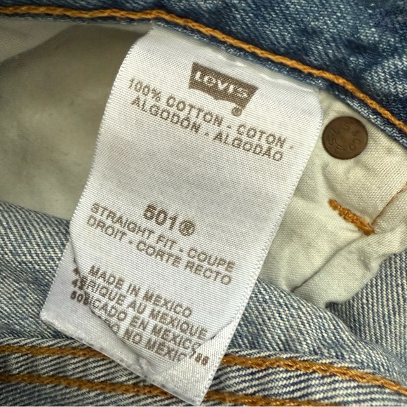 Levi's 501 low rise bermuda cutoff shorts - Picture 4 of 4